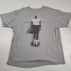 Vintage Nike 90s Micheal Jordan Gray T shirt Mens Sz Large Distressed Air Jordan